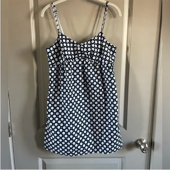 Gap Body - blue short nightgown / chemise with dots. Worn once. - Picture 1 of 6